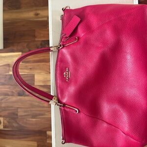 Coach Fuchsia Leather Tote